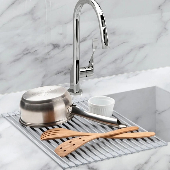 Over the sink Roll up Dish Drying Rack & Strainer NWOT - Picture 3 of 7